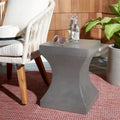 SAFAVIEH Selvaggia Concrete Indoor/ Outdoor Accent Table - 13.7 x13.7 x17.7  - 14Wx14Dx18H