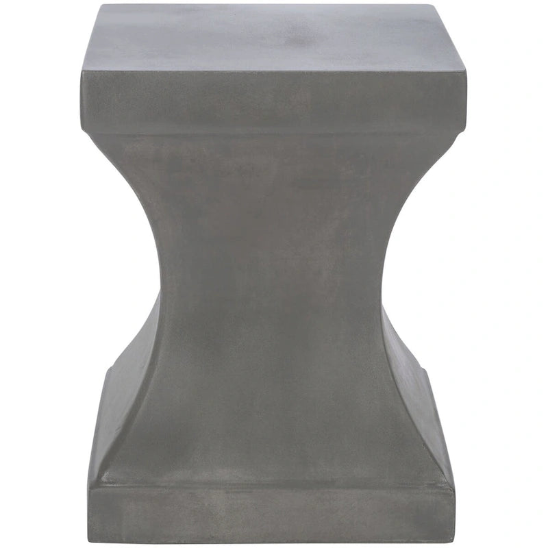 SAFAVIEH Selvaggia Concrete Indoor/ Outdoor Accent Table - 13.7 x13.7 x17.7  - 14Wx14Dx18H