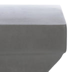 SAFAVIEH Selvaggia Concrete Indoor/ Outdoor Accent Table - 13.7 x13.7 x17.7  - 14Wx14Dx18H