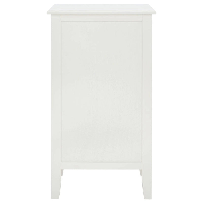 SAFAVIEH Helma Distressed Black Drawer Storage Side Table - 15  x 11.8  x 27.6  - 15Wx12Dx26H