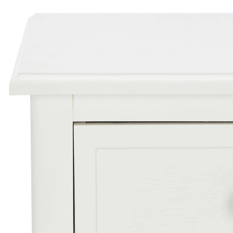 SAFAVIEH Helma Distressed Black Drawer Storage Side Table - 15  x 11.8  x 27.6  - 15Wx12Dx26H
