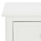 SAFAVIEH Helma Distressed Black Drawer Storage Side Table - 15  x 11.8  x 27.6  - 15Wx12Dx26H