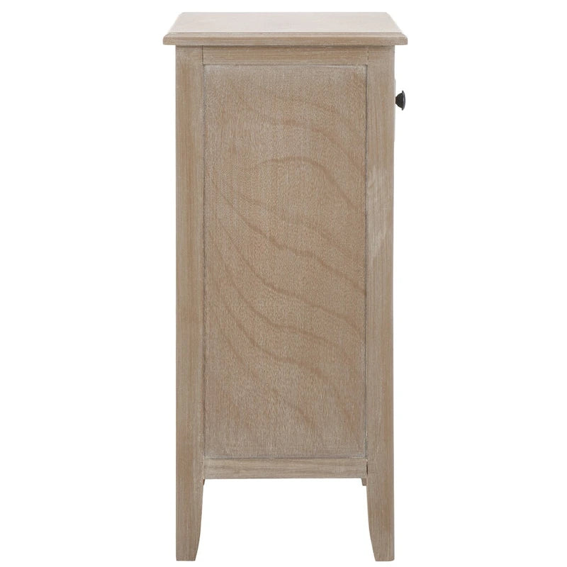 SAFAVIEH Helma Distressed Black Drawer Storage Side Table - 15  x 11.8  x 27.6  - 15Wx12Dx26H