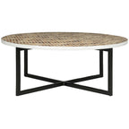 SAFAVIEH Marharita Cream Coffee Table - 39.8  x 39.8  x 15.4  - 40Wx40Dx15H