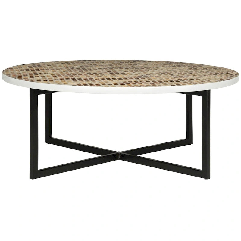 SAFAVIEH Marharita Cream Coffee Table - 39.8  x 39.8  x 15.4  - 40Wx40Dx15H