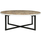 SAFAVIEH Marharita Cream Coffee Table - 39.8  x 39.8  x 15.4  - 40Wx40Dx15H