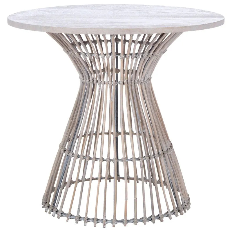 SAFAVIEH Abigail Coastal Round Accent Table - 23  W x 23  L x 20.1  H - 23Wx23Dx20H