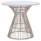 SAFAVIEH Abigail Coastal Round Accent Table - 23  W x 23  L x 20.1  H - 23Wx23Dx20H