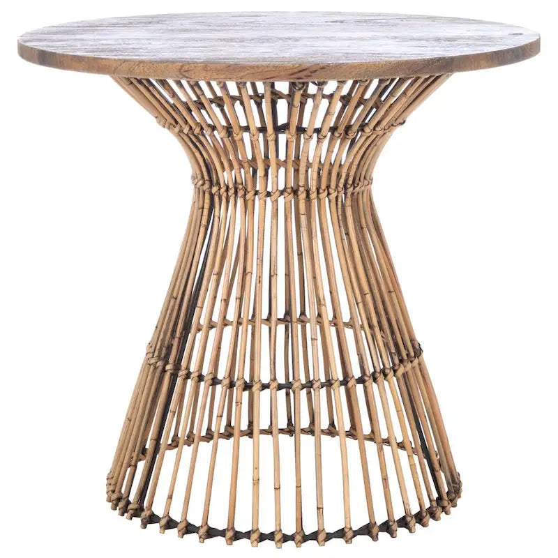 SAFAVIEH Abigail Coastal Round Accent Table - 23  W x 23  L x 20.1  H - 23Wx23Dx20H