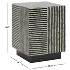 SAFAVIEH Heidrun Square Stool - 14  W x 14  D x 19  H - 14Wx14Dx19H