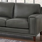 Hydeline Hayward Top Grain Leather Sectional Sofa with Chaise