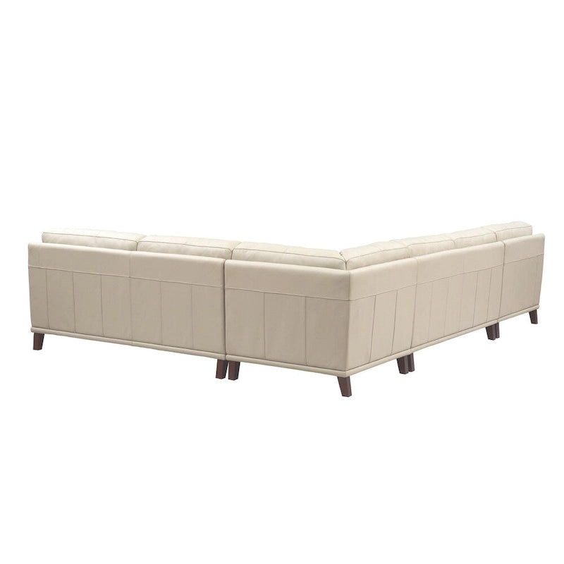Hydeline Hayward Top Grain Leather Sectional Sofa with Chaise