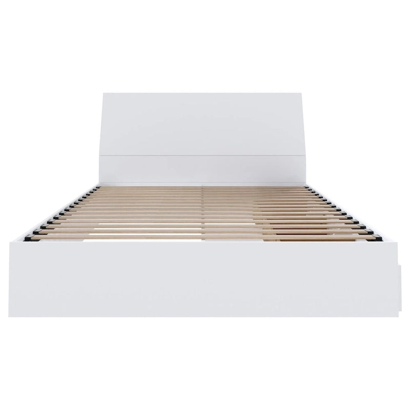 Nexera Paris Storage Bed with Headboard, White