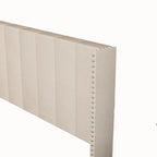 Modern Upholstered Tufted Headboard Platform Bed Frame