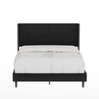 Modern Upholstered Tufted Headboard Platform Bed Frame