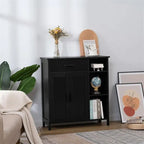Storage Cabinet with Doors and Shelves - 11.8 D x 29.5 W x 31.6 H