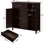 Storage Cabinet with Doors and Shelves - 11.8 D x 29.5 W x 31.6 H