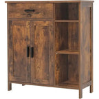 Storage Cabinet with Doors and Shelves - 11.8 D x 29.5 W x 31.6 H