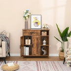 Storage Cabinet with Doors and Shelves - 11.8 D x 29.5 W x 31.6 H