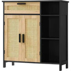 Storage Cabinet with Doors and Shelves - 11.8 D x 29.5 W x 31.6 H