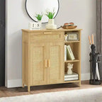 Storage Cabinet with Doors and Shelves - 11.8 D x 29.5 W x 31.6 H