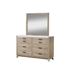 Daemon 3 Piece Light Brown Panel Bedroom Set