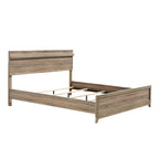 Daemon 5 Piece Light Brown Panel Bedroom Set