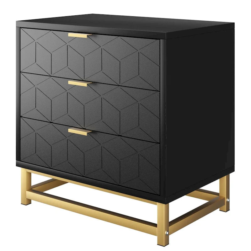 3 Drawer Dresser For Bedroom With Modern Style