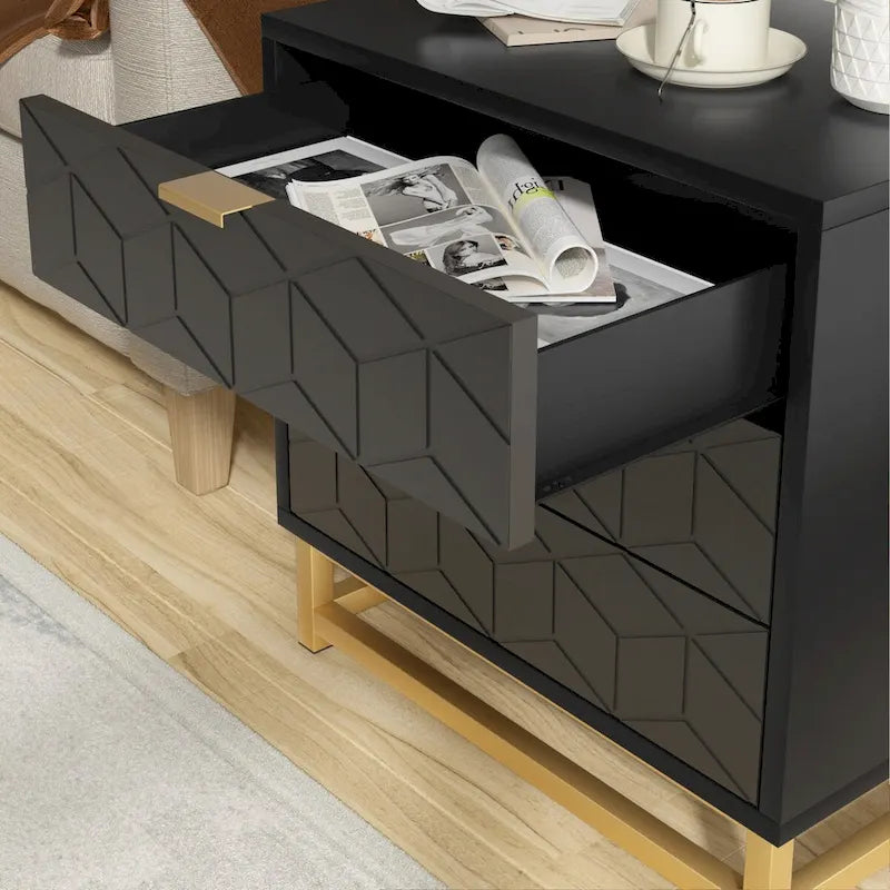 3 Drawer Dresser For Bedroom With Modern Style