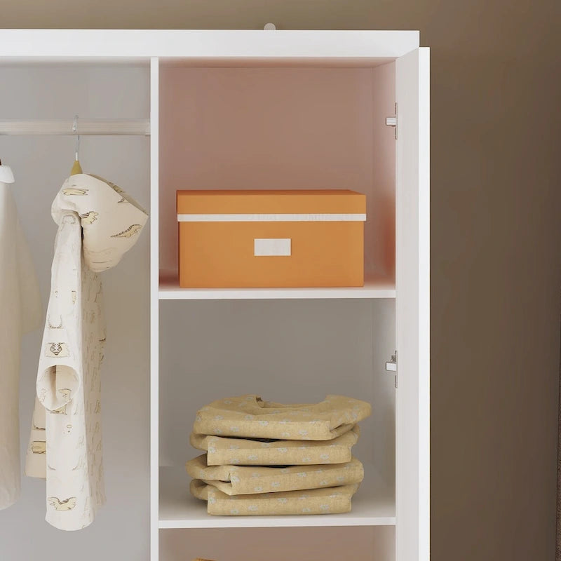 Tranquil Vista Dual Wardrobe Classic Storage Modular Cloest Armoires