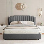Lift Up Full Size Velvet Bed