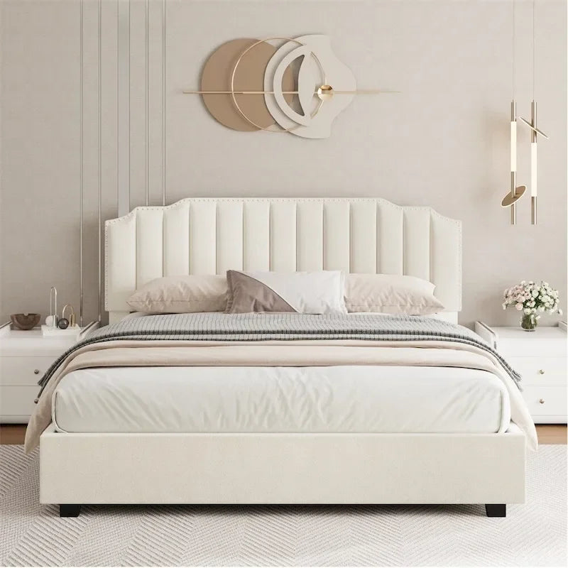 Lift Up Full Size Velvet Bed