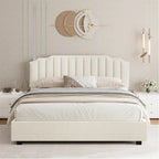 Lift Up Full Size Velvet Bed