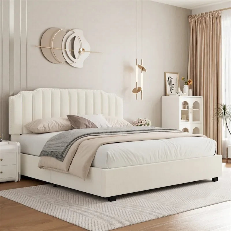 Lift Up Full Size Velvet Bed