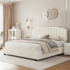 Lift Up Full Size Velvet Bed