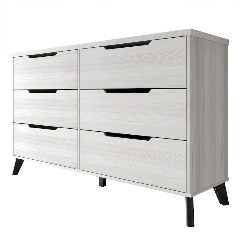 CraftPorch Chic and Vintage Wooden Dresser with 6 drawers