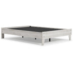 Signature Design by Ashley Shawburn Whitewash Platform Bed with 2 Nightstands