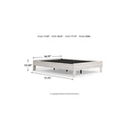 Signature Design by Ashley Shawburn Whitewash Platform Bed with 2 Nightstands