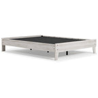 Signature Design by Ashley Shawburn Whitewash Platform Bed with 2 Nightstands