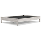 Signature Design by Ashley Shawburn Whitewash Platform Bed with 2 Nightstands