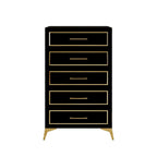 CraftPorch Contemporary Chest with 5 Drawers