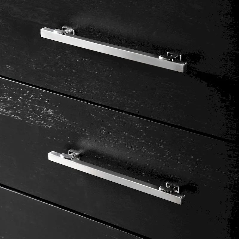 Furniture of America Alaric Modern Black Solid Wood 5-Drawer Storage Chest With Cedar-Lined Bottom Drawer