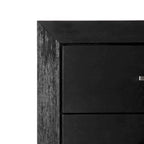 Furniture of America Alaric Modern Black Solid Wood 5-Drawer Storage Chest With Cedar-Lined Bottom Drawer