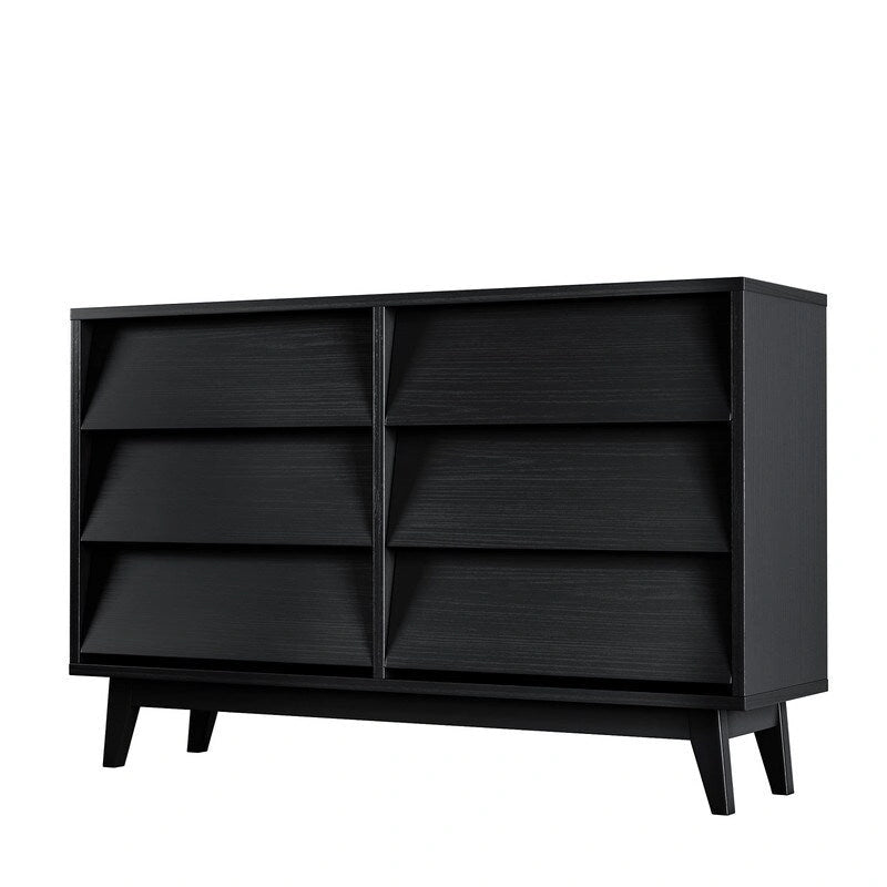 Mieres Dresser for Bedroom, 30  Tall Double Dresser Chest of Drawers, Hidden Drawer Handle, Storage Drawer Organizer