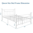 Javlergo Metal Bed Frame, Modern Platform Bed Frame with Headboard and Footboard, No Box Spring Needed