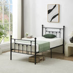 Javlergo Metal Bed Frame, Modern Platform Bed Frame with Headboard and Footboard, No Box Spring Needed