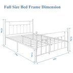 Javlergo Metal Bed Frame, Modern Platform Bed Frame with Headboard and Footboard, No Box Spring Needed