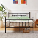 Javlergo Metal Bed Frame, Modern Platform Bed Frame with Headboard and Footboard, No Box Spring Needed