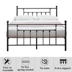 Javlergo Metal Bed Frame, Modern Platform Bed Frame with Headboard and Footboard, No Box Spring Needed