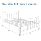 Javlergo Metal Bed Frame, Modern Platform Bed Frame with Headboard and Footboard, No Box Spring Needed